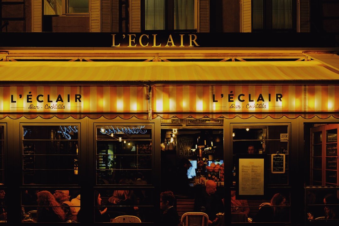 elegant paris cafe interior